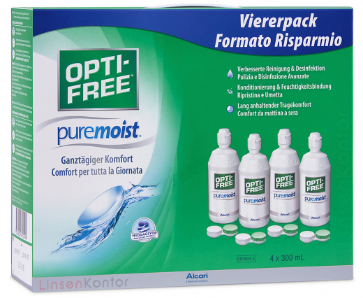 OPTI-FREE PureMoist Megapack - Viererpack 4x300ml